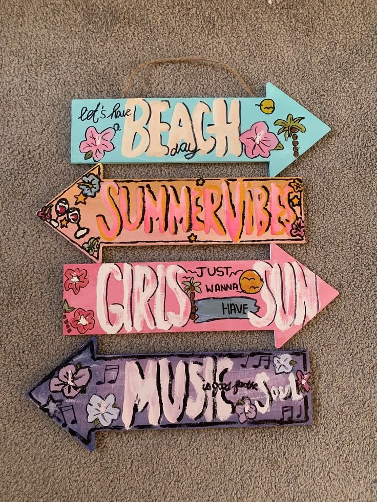 Beach Vibes Direction Board